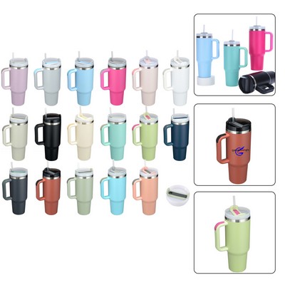 Classic 40oz Tumbler with Handle Lid and Straw