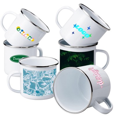 12 oz. Enamel Camping Mug Full Color Sublimation