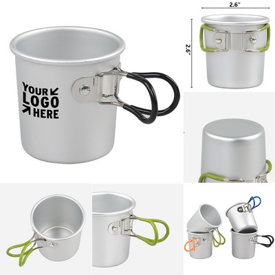 5oz Lightweight Aluminum Camping Mug for Hiking & Travel