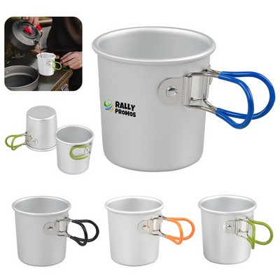 5oz Camping Folding Portable Aluminum Coffee Cup Beer Mug