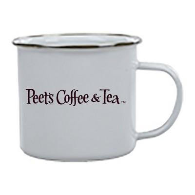 16.9 Oz. White Enamel Campfire Mug