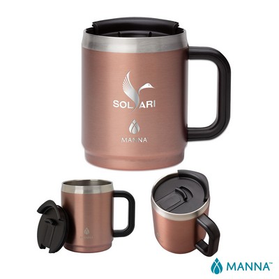 Manna 14 oz. Boulder Stainless Steel Camping Mug w/ Handle