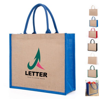 Burlap Jute Tote Bags with Handle