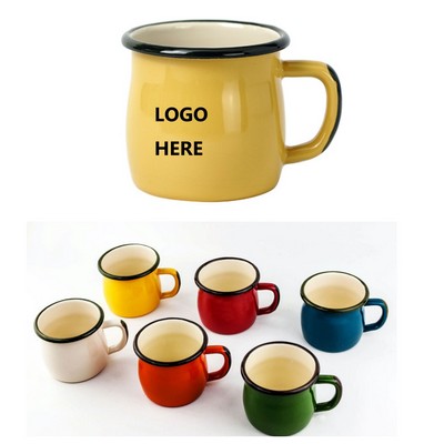 12 Oz. Enamel Camping Coffee Mug