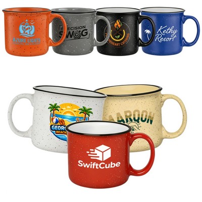 13 oz Classic Campfire Speckled Ceramic Mug