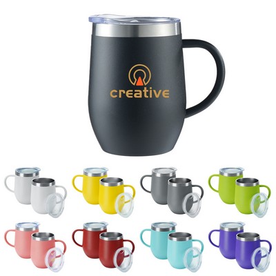 12 Oz Stainless Steel Wine Tumbler with Lid