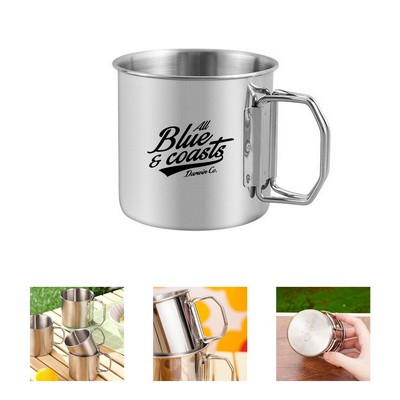 12oz Camping Mug with Folding Handle
