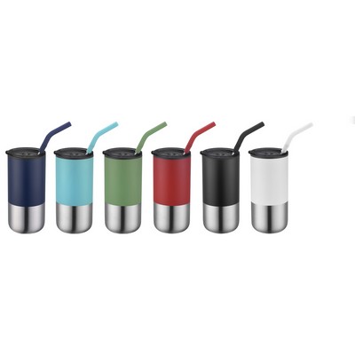 16 oz Tumbler W/ SS Straw